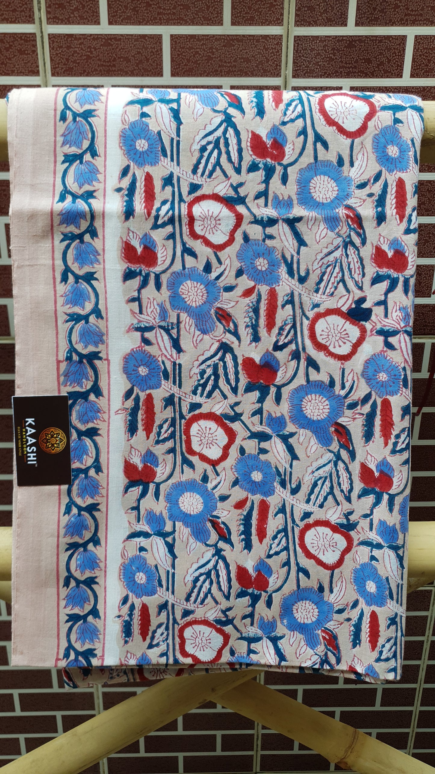 Blue & White HBP Cotton Suit with Kota Doria Dupatta CKHB-0001