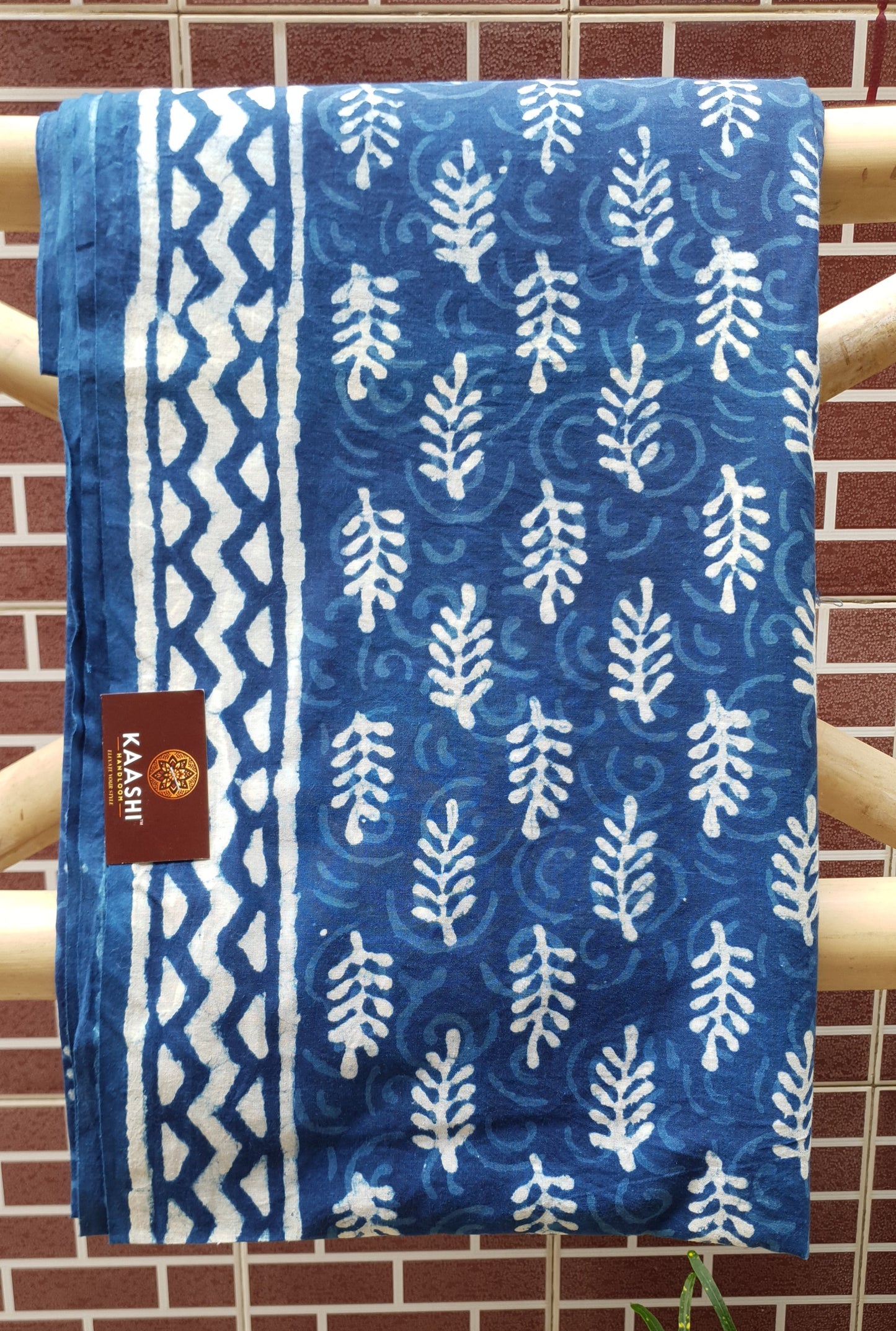 Indigo HBP Cotton Suit with Kota Doria Dupatta CKHB-0005