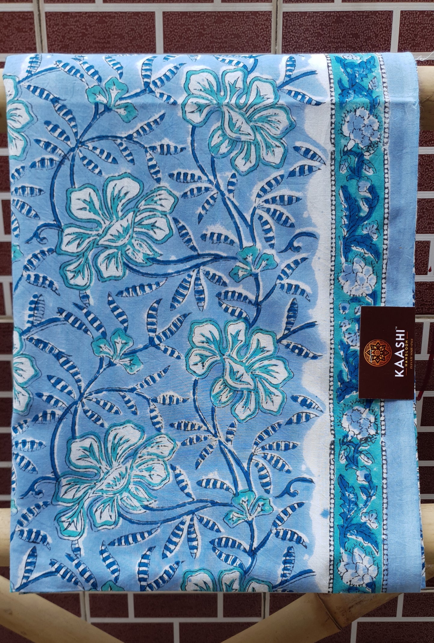 Blue HBP Cotton Suit with Kota Doria Dupatta CKHB-0006