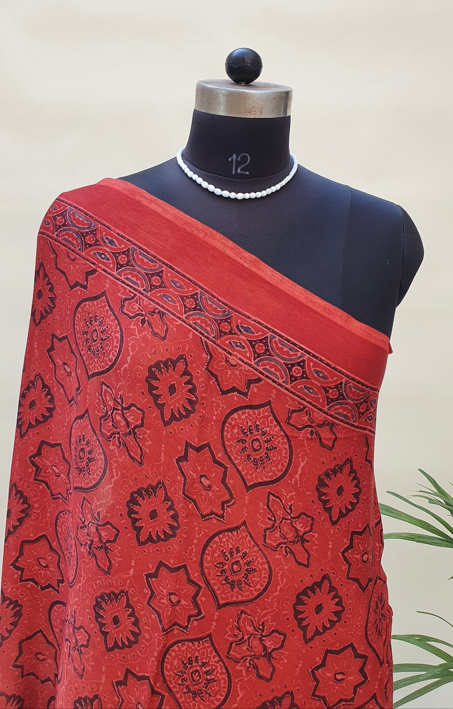 Aarohi Ajrakh Modal Silk Saree MSAJ-0001