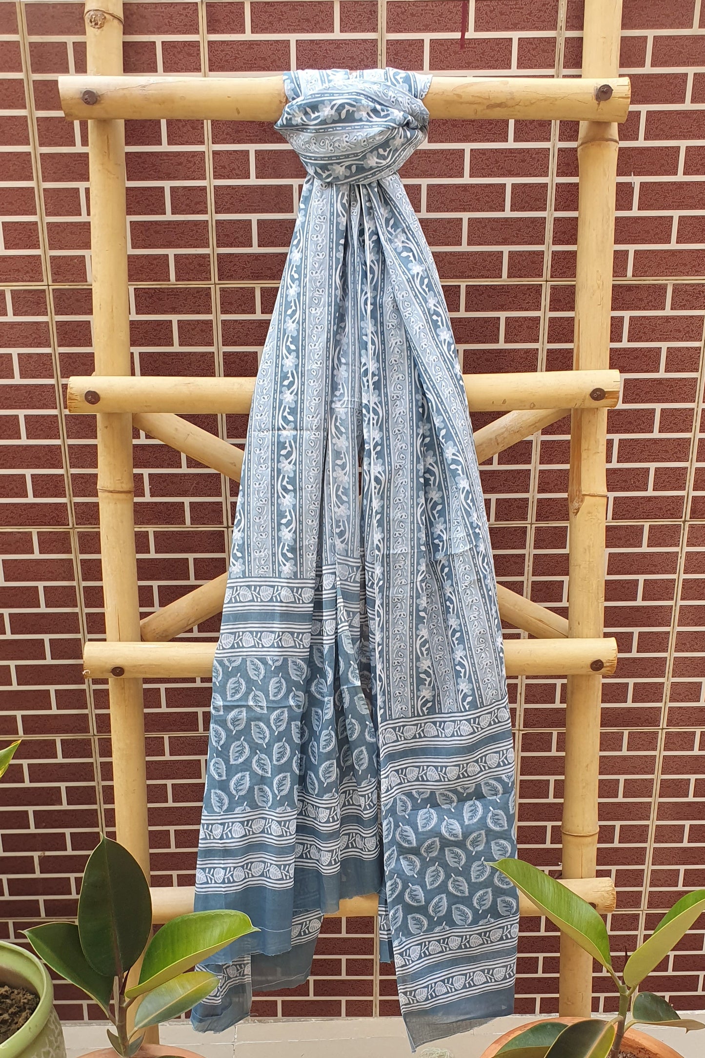 Livid Blue Suit with Cotton Dupatta CCSP-0003