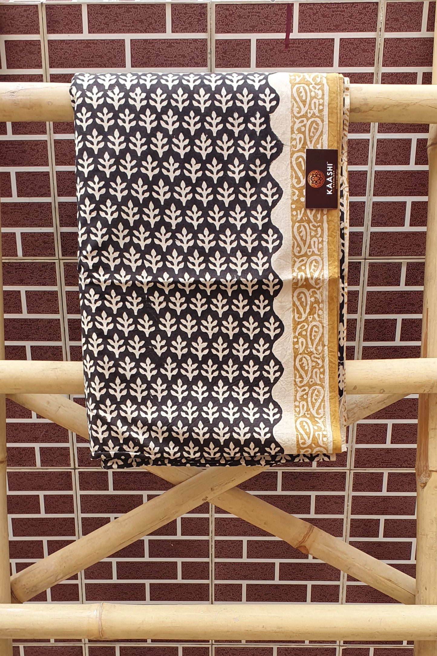 Black and Tan HBP Cotton Suit with Mul Dupatta CMHB-0019
