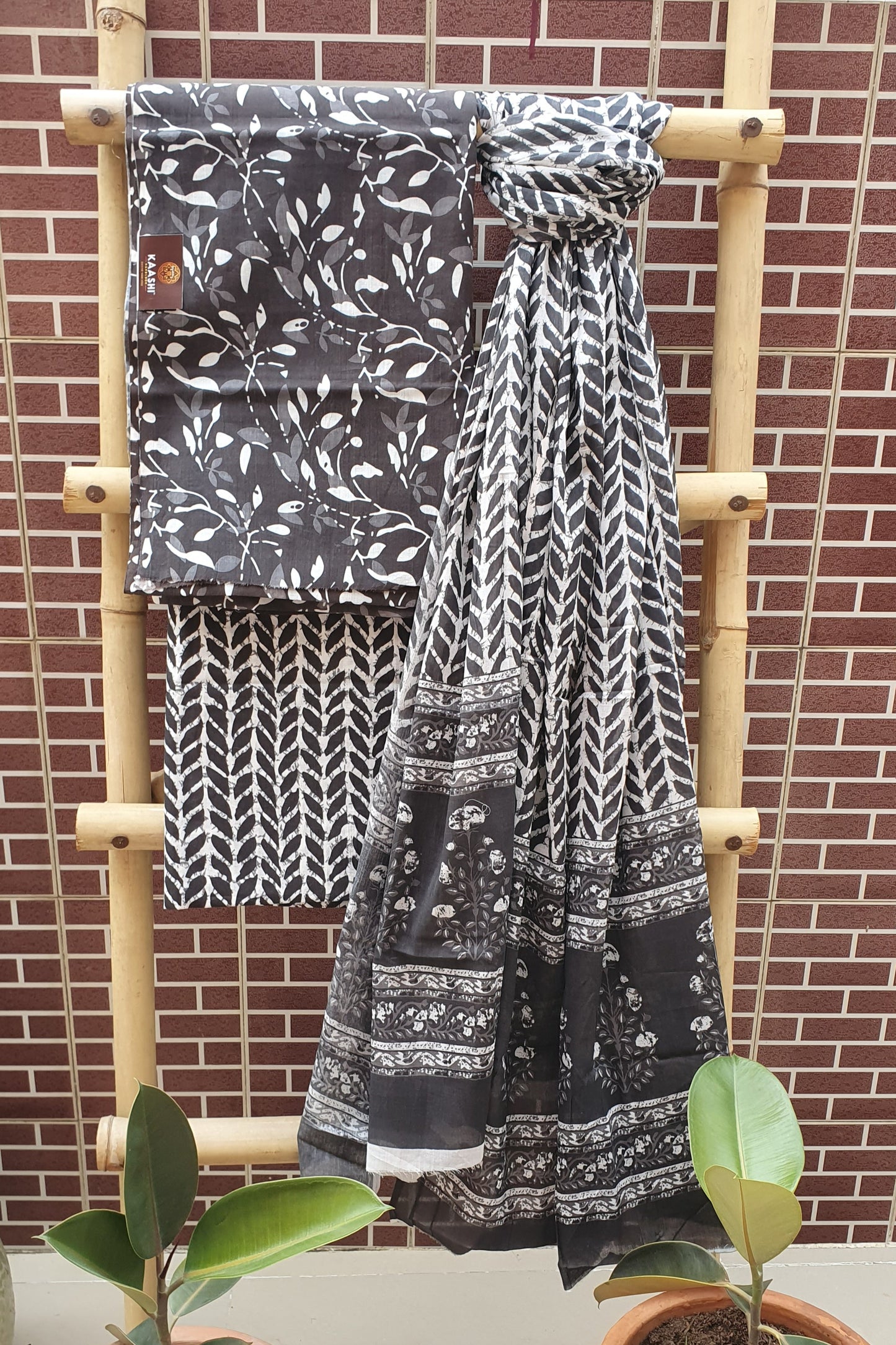 Slate Black Cotton Suit CCSP-0006