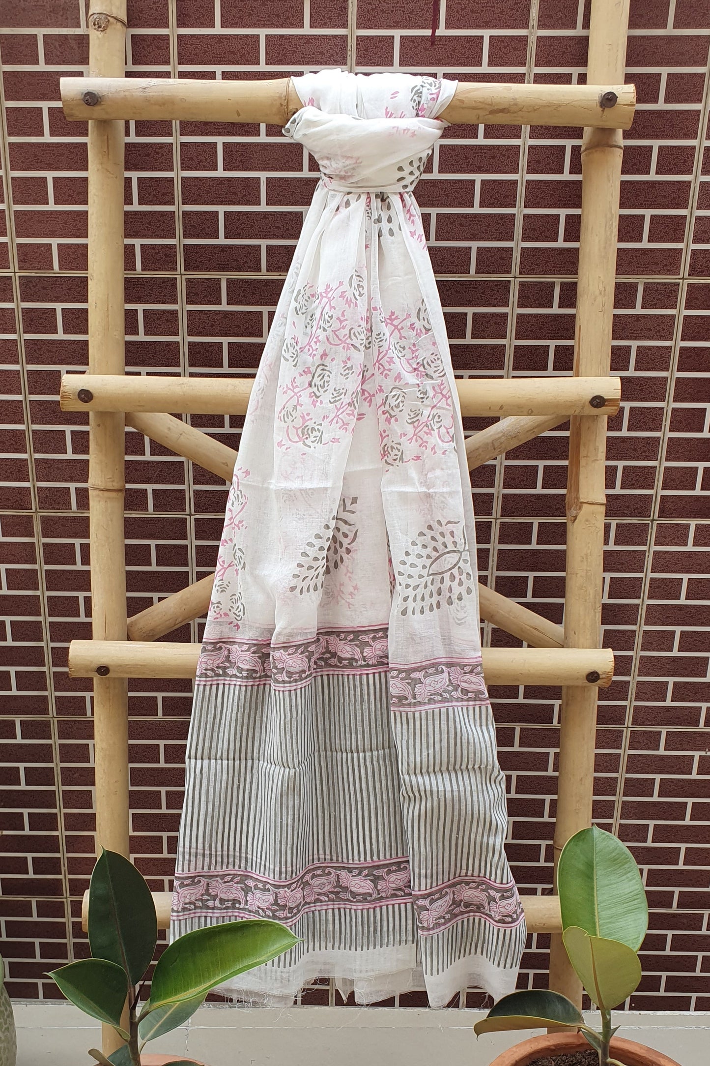 Baby Pink HBP Cotton Suit with Mul Dupatta CMHB-0023