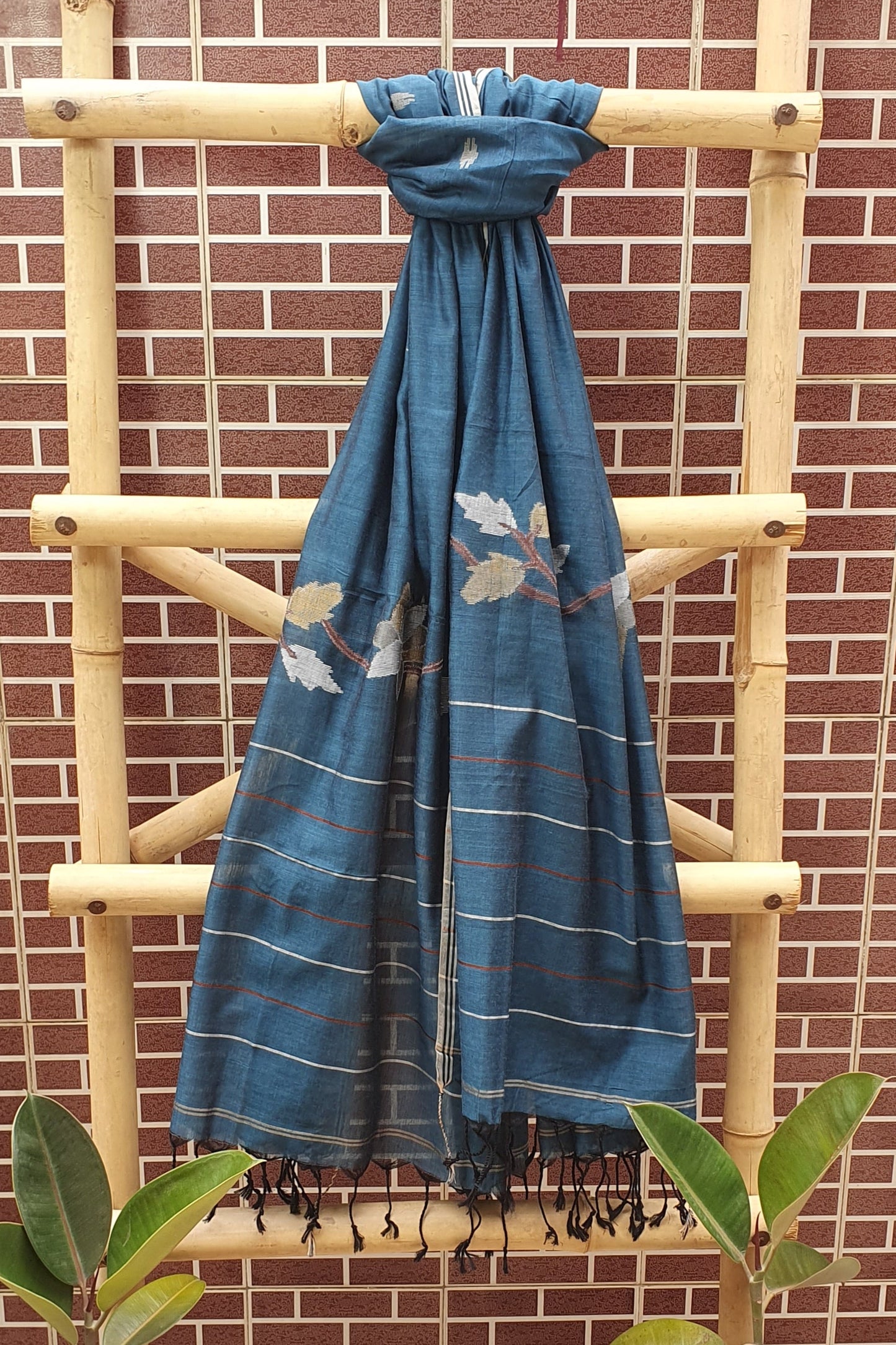 Deep Blue Cotton Jamdani Suit JDCC-0006