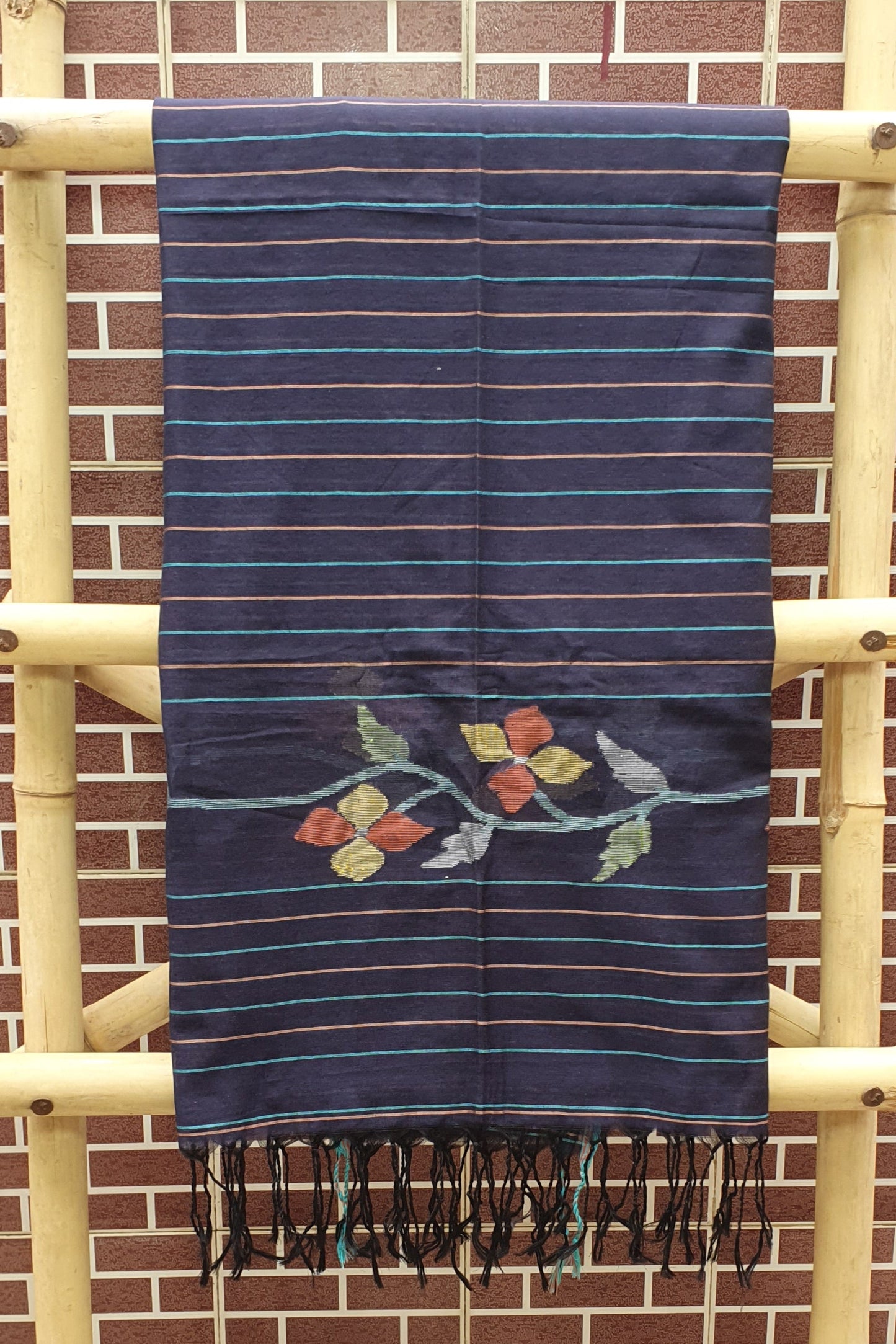 Knight Blue Cotton Jamdani Suit JDCC-0008