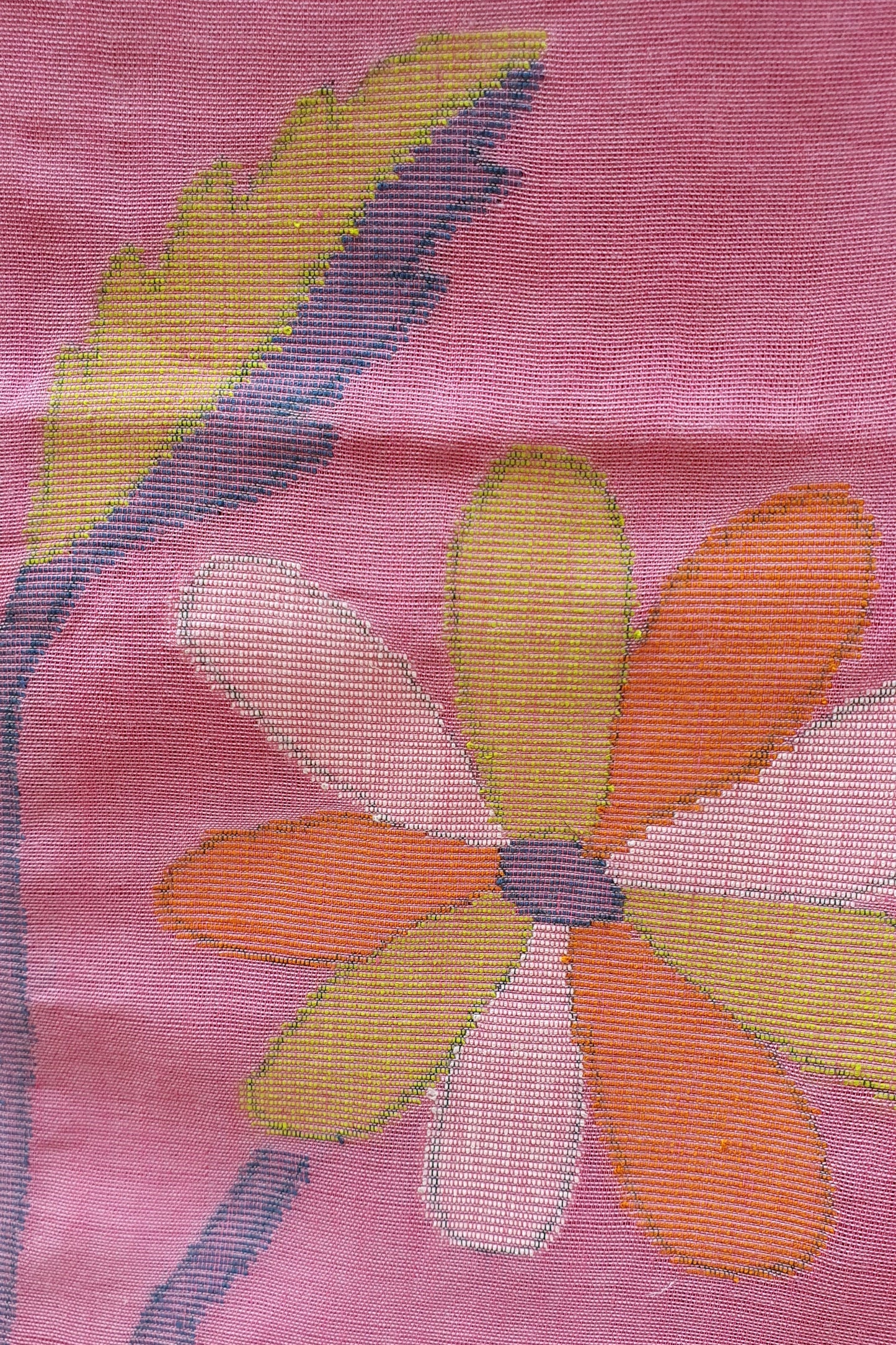Flamingo Pink Cotton Jamdani Suit JDCC-0007