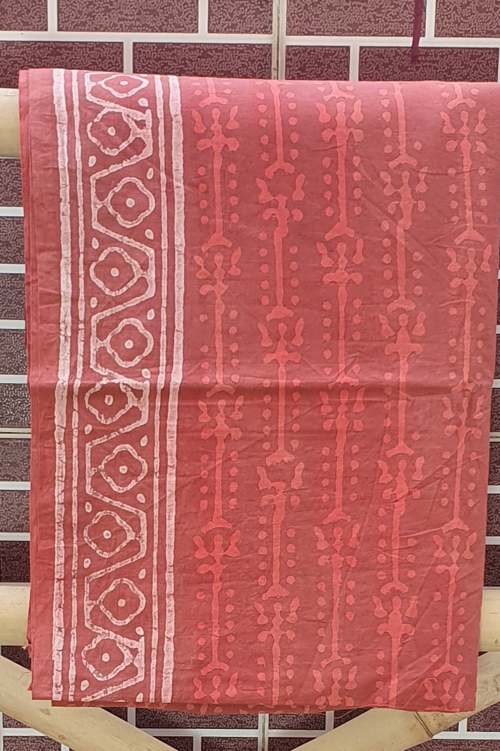 Rust Red Batik Chanderi Suit CHHB-0002