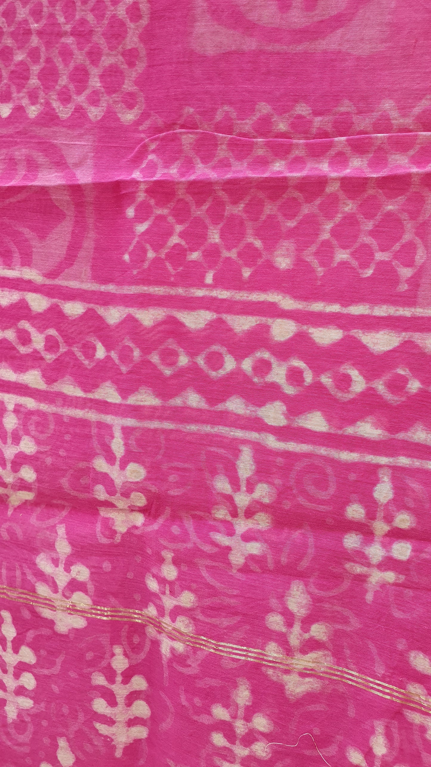 Barbie Pink Hand Block Print Chanderi Suit CHHB-0011