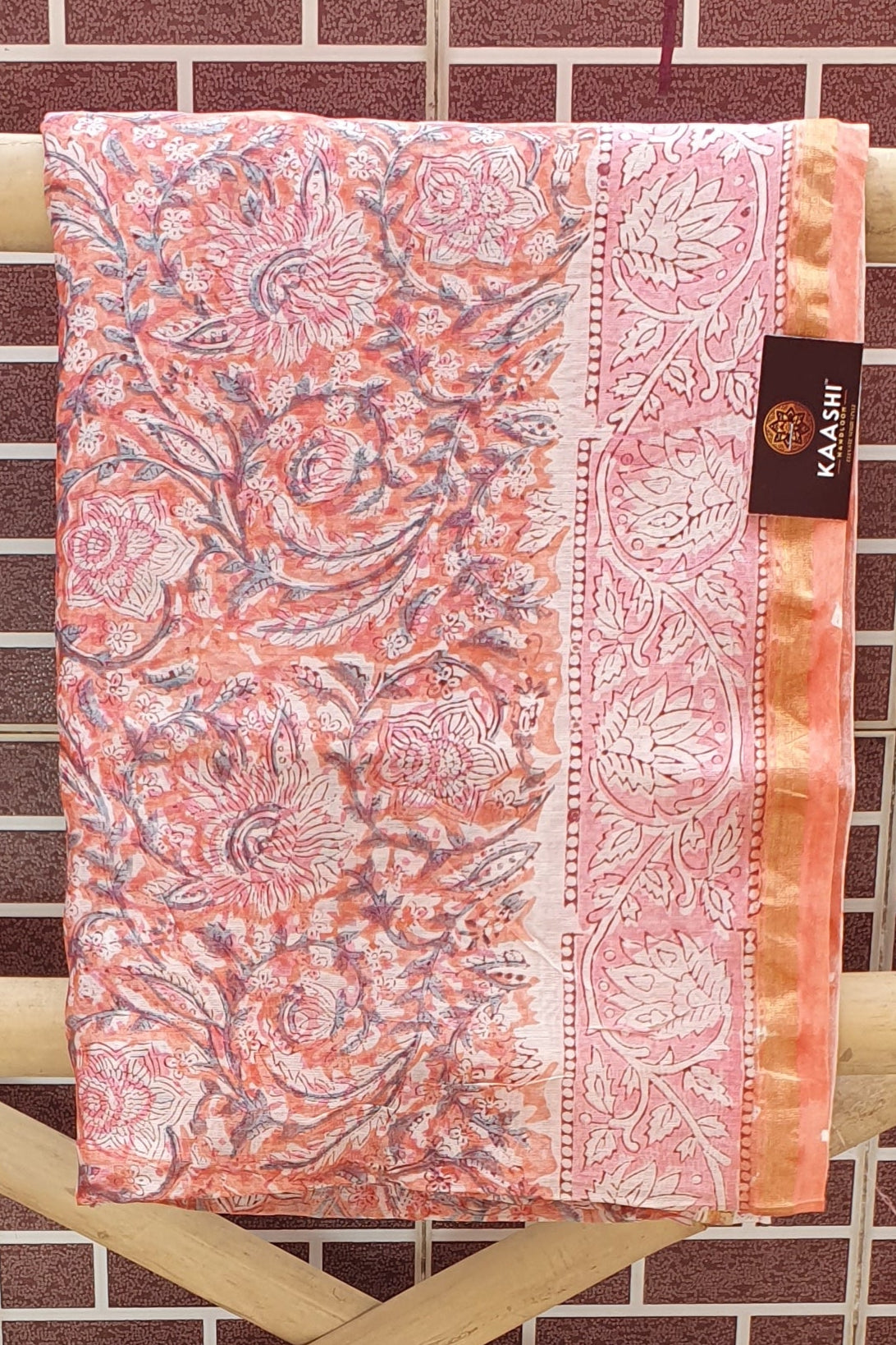 Ballerina Pink Hand Block Print Chanderi Suit CHHB-0007