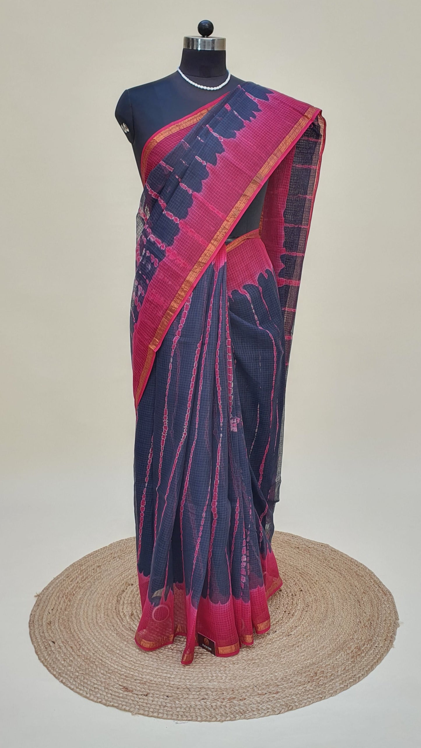 Pink Kota Doria Saree | Kaashi Handloom