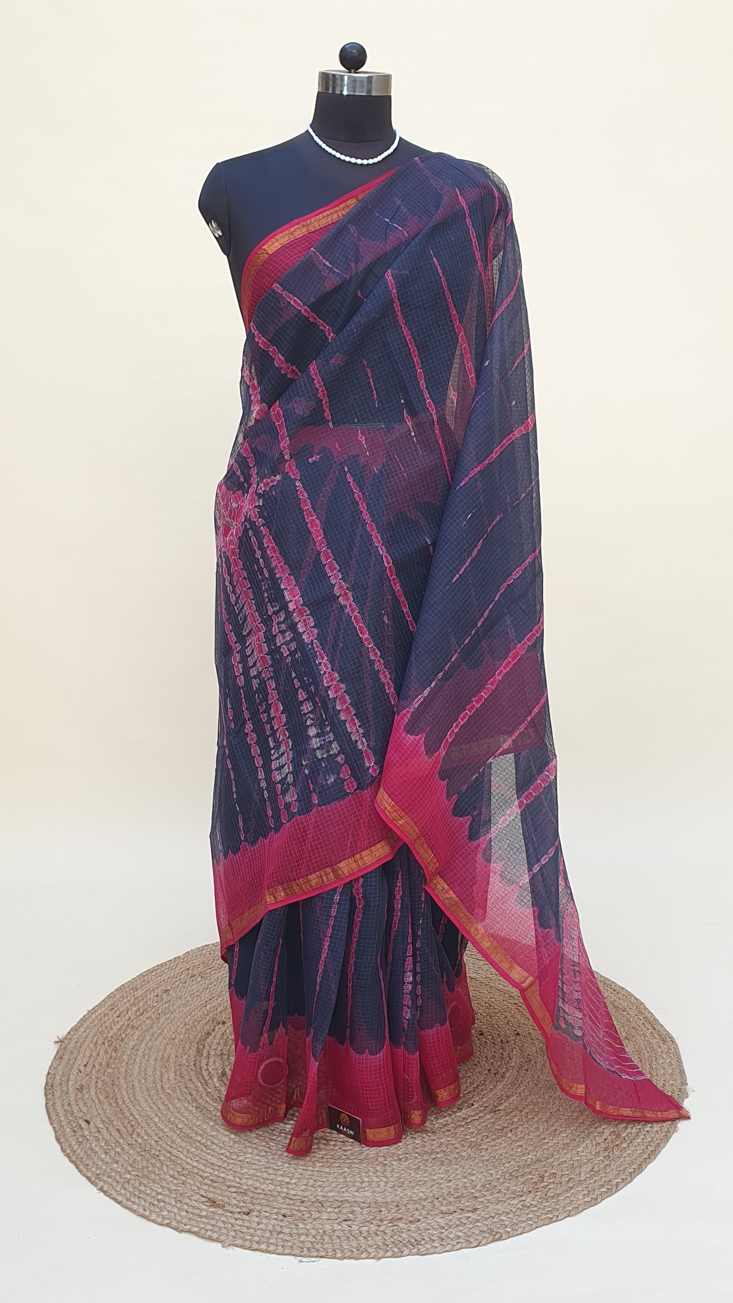 Pink Kota Doria Saree | Kaashi Handloom