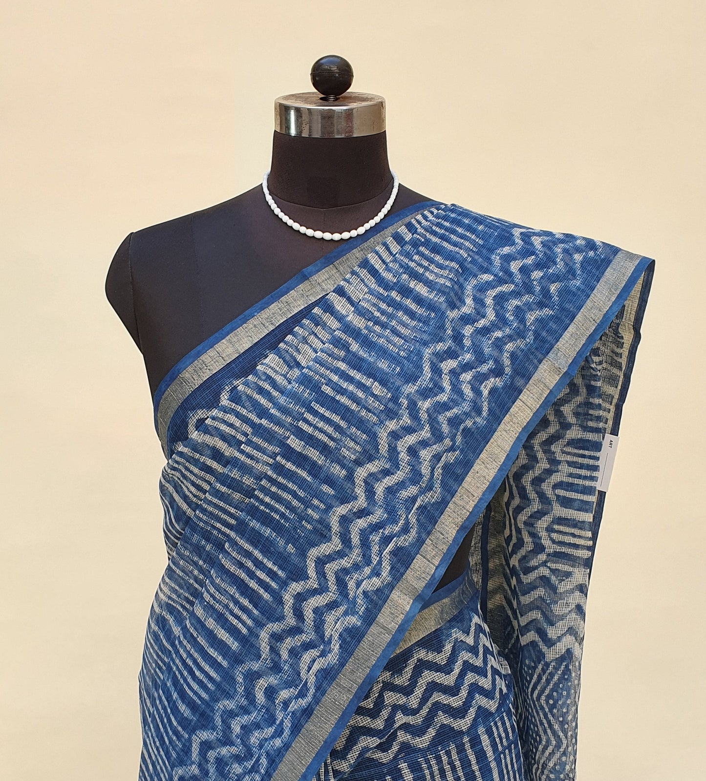 Indigo Leheriya Kota Doria Saree KDHB-0016
