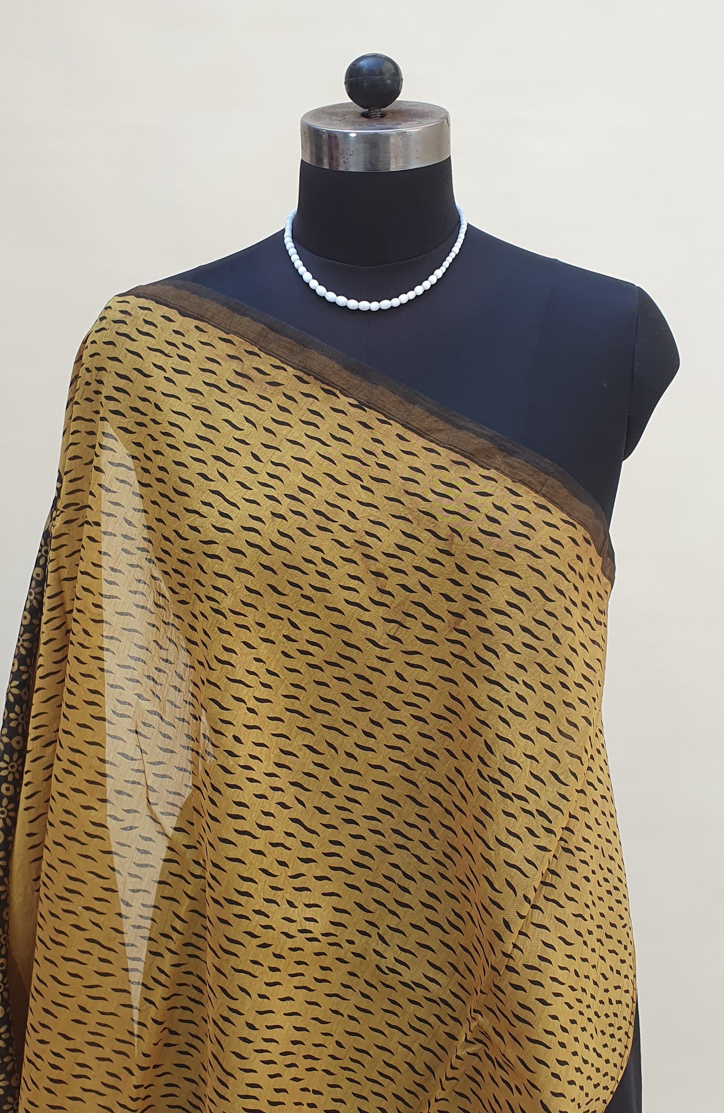 Kamalika Mustard Chanderi Saree SCCH-0029