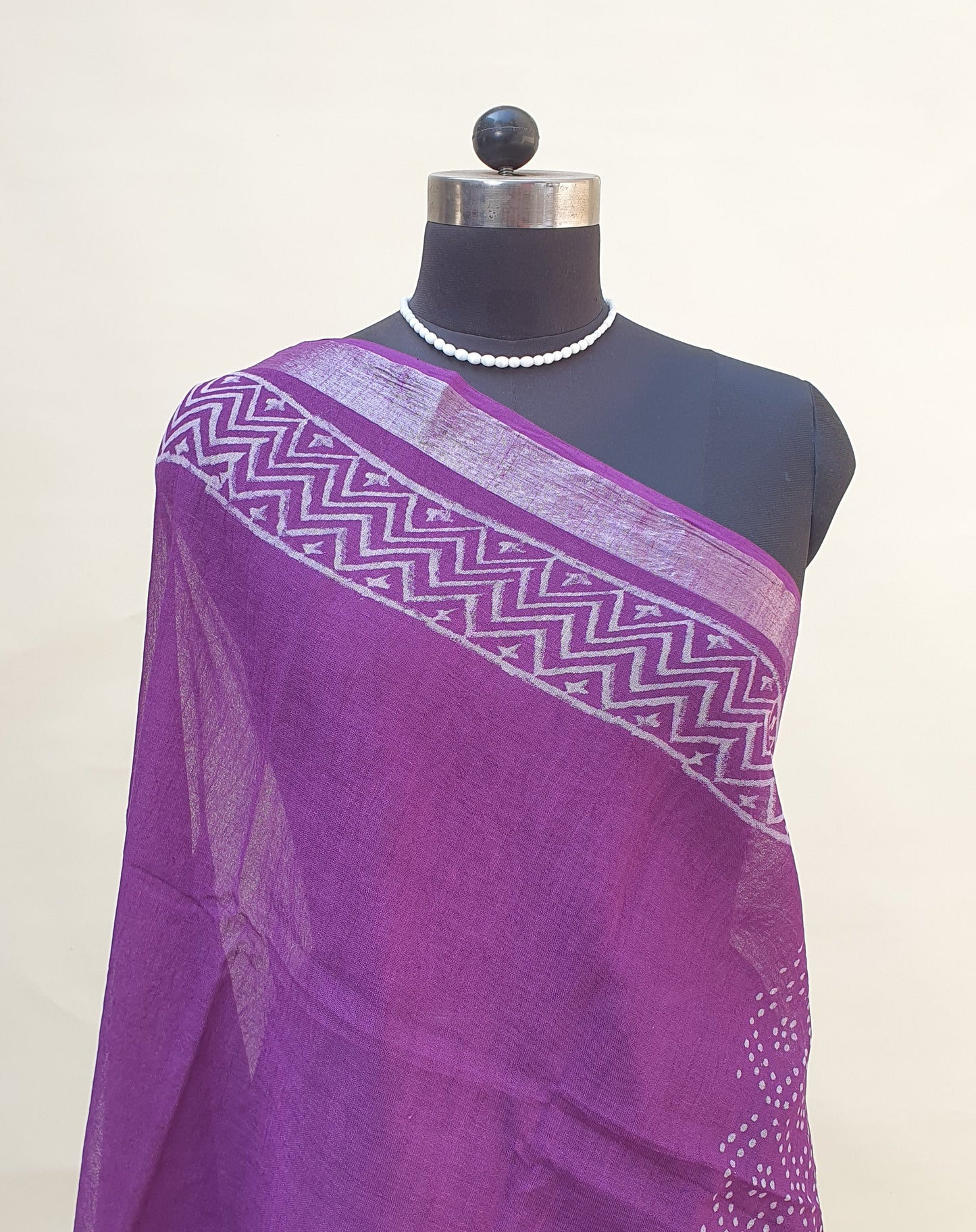 Shyamali HBP Linen Saree | LNHB-0017