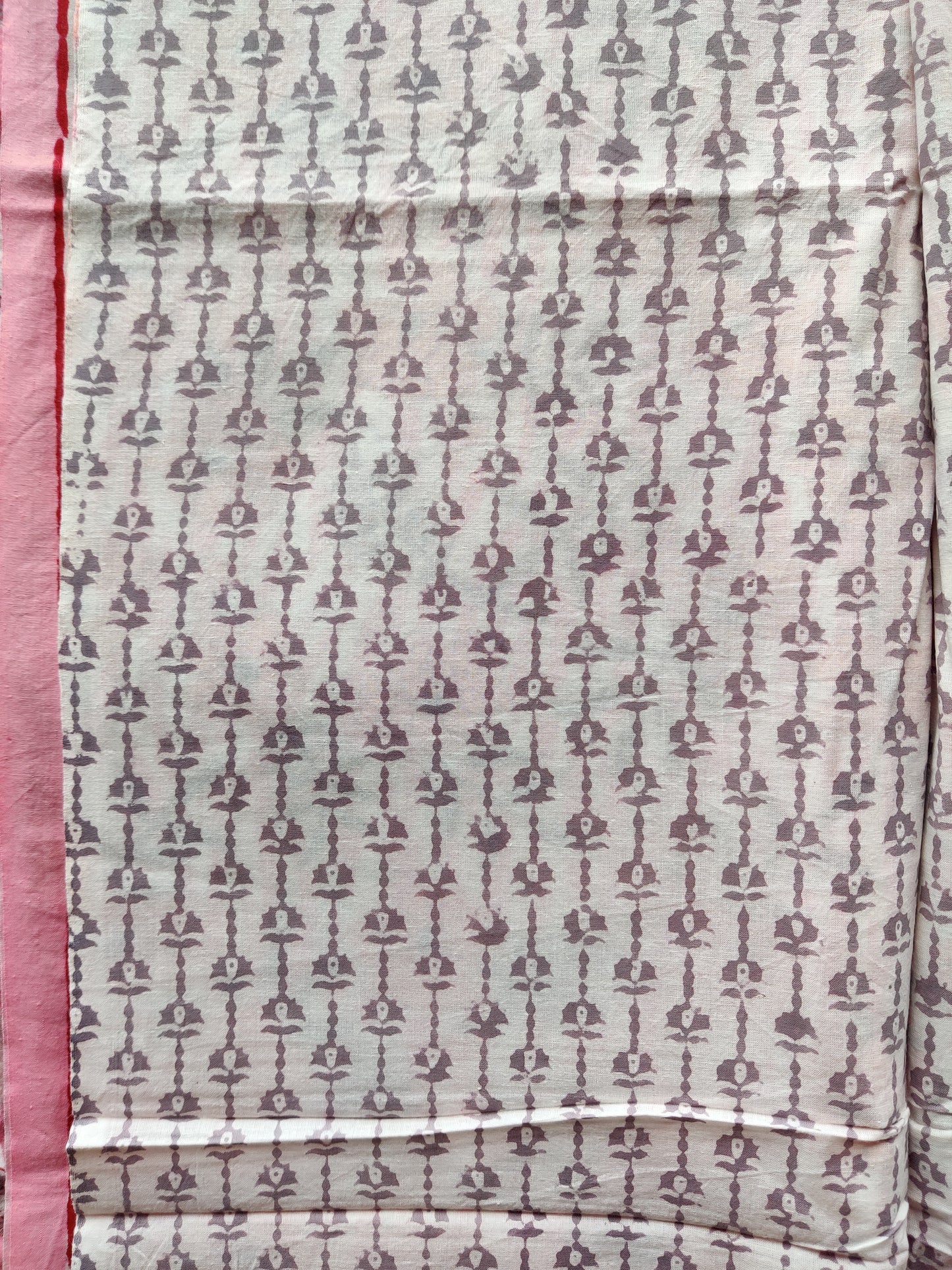 Pink & Peach HBP Cotton Suit with Linen Dupatta CLHB-0006