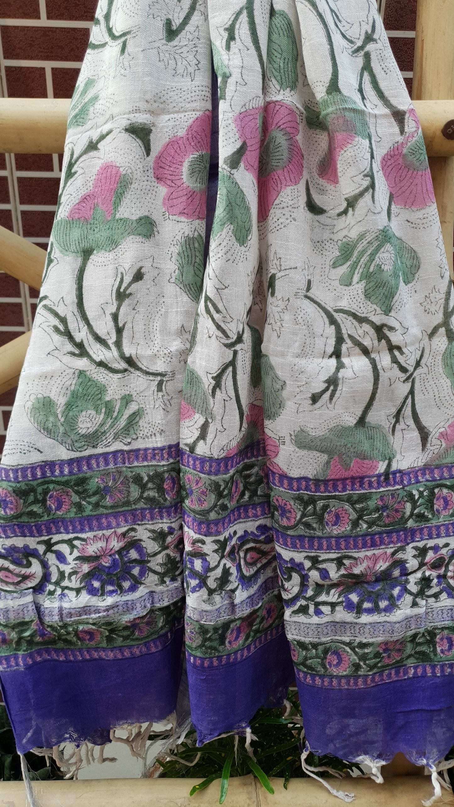 Violet & White HBP Linen Suit LLHB-0005