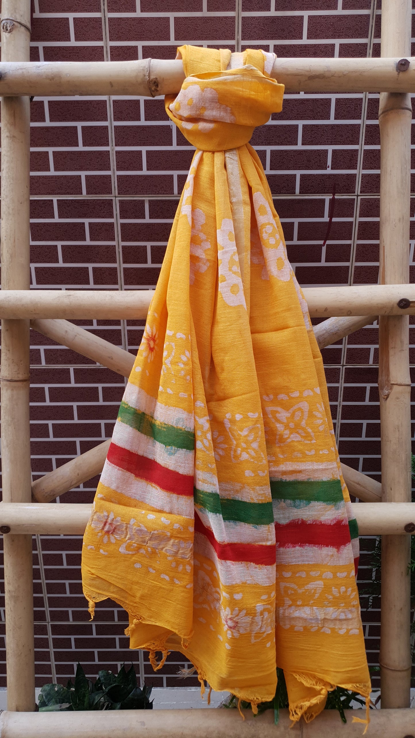 Yellow HBP Linen Suit LLHB-0007