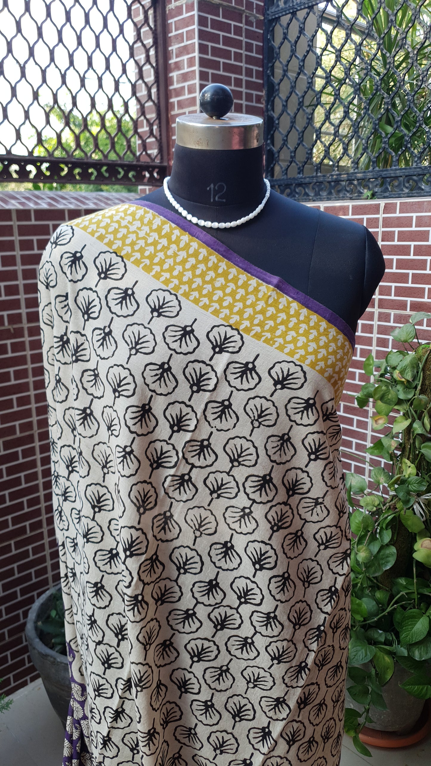 Purple HBP Mul Cotton Saree MCHB-0004