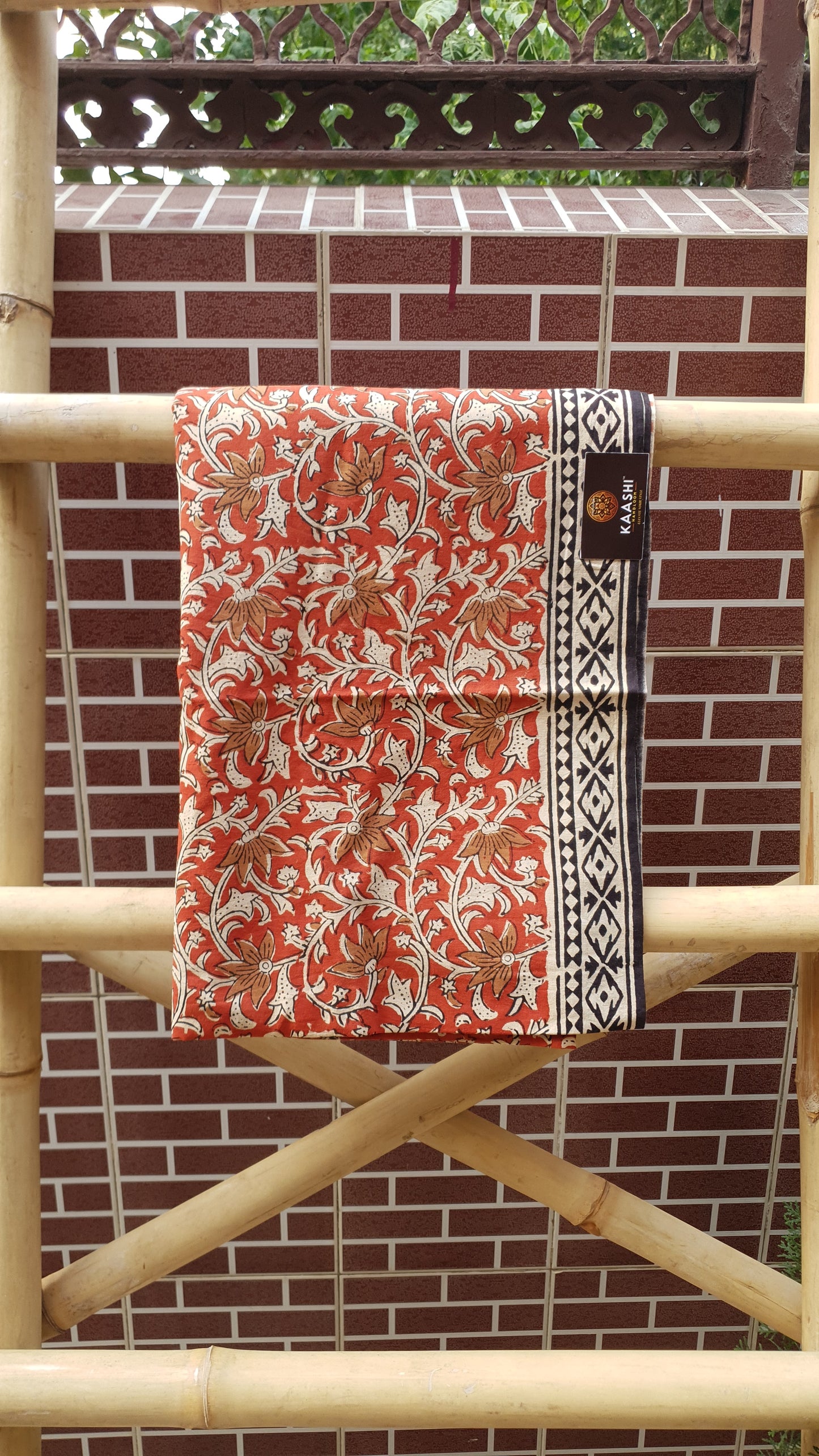 Red & Beige HBP Cotton Suit with Linen Dupatta CLHB-0008