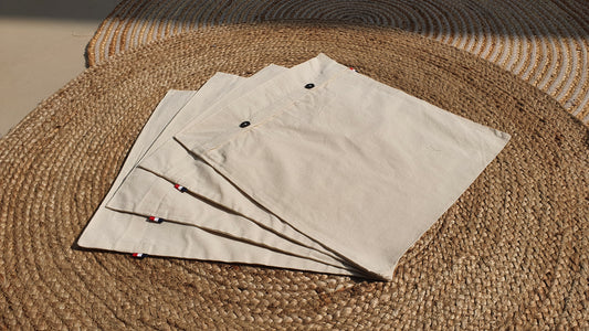 Saree/Suit Storage Sleeve with Button (Non-Dyed)