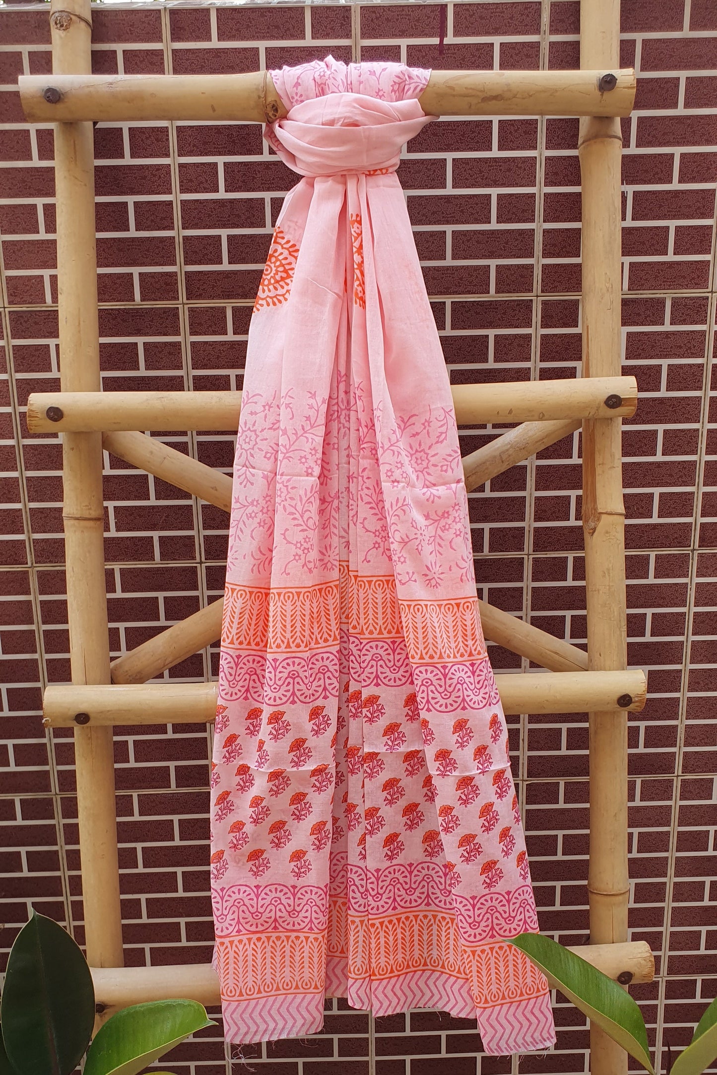 Pink Peach Suit with Cotton Dupatta CCSP-0004