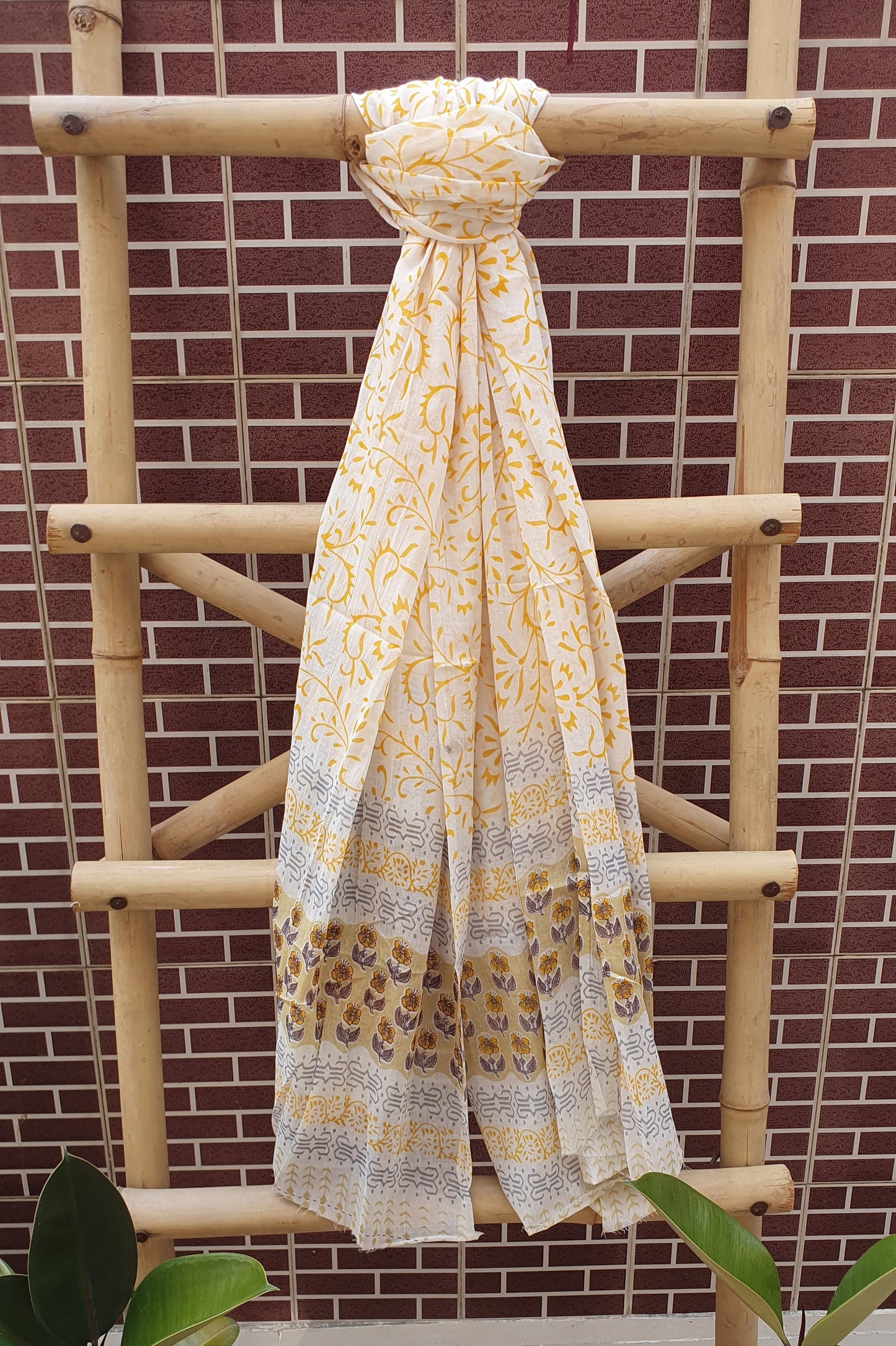 Tuscan Yellow Suit with Cotton Dupatta CCSP-0005