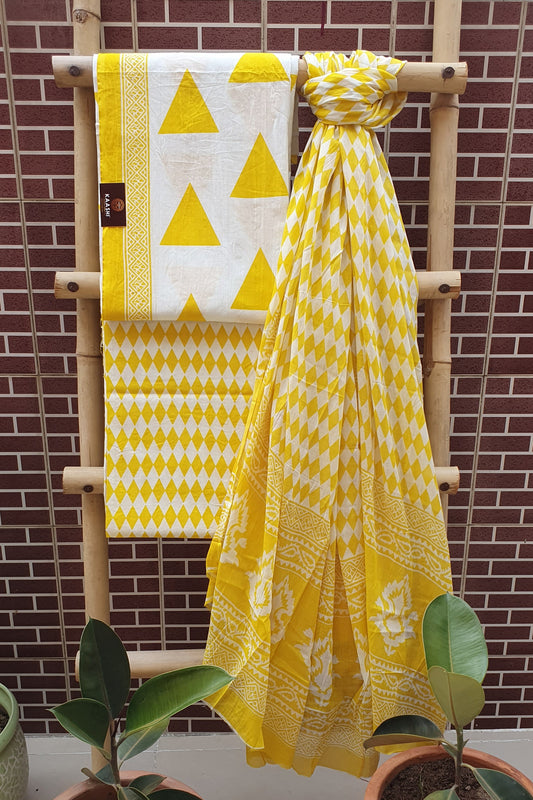 Yellow Cotton Suit CCSP-0008