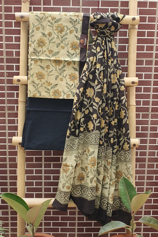 Ajrakh Hand Block Print Cotton Suit 