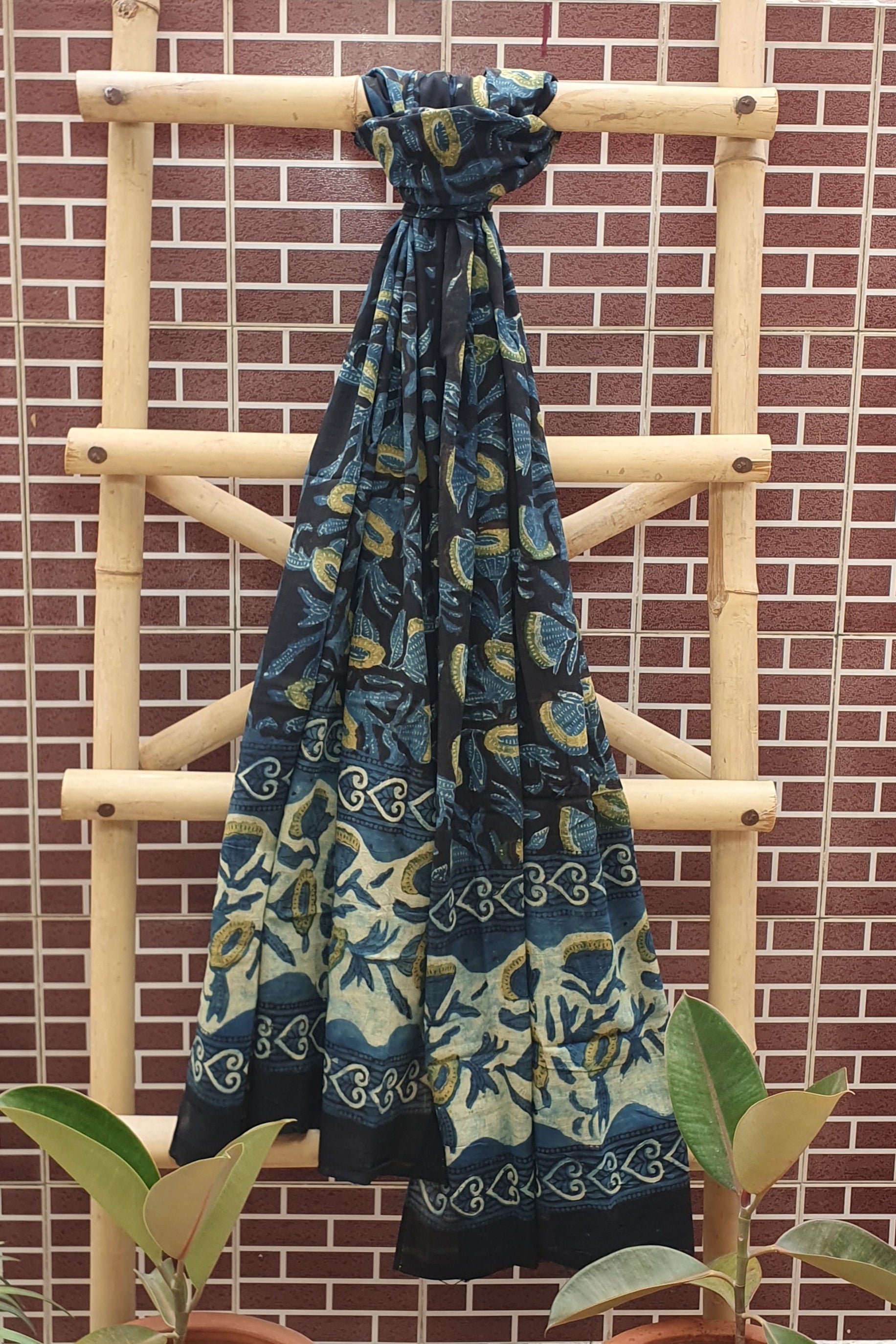 Ajrakh Hand Block Print Cotton Suit 