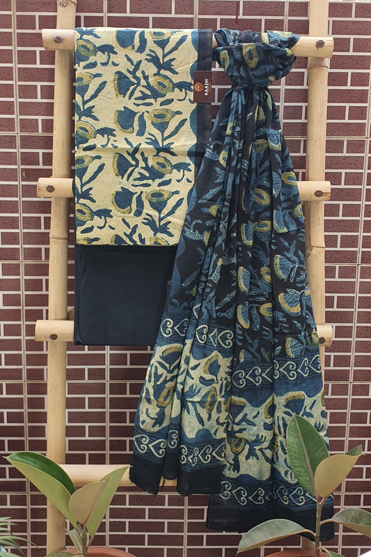 Ajrakh Hand Block Print Cotton Suit 