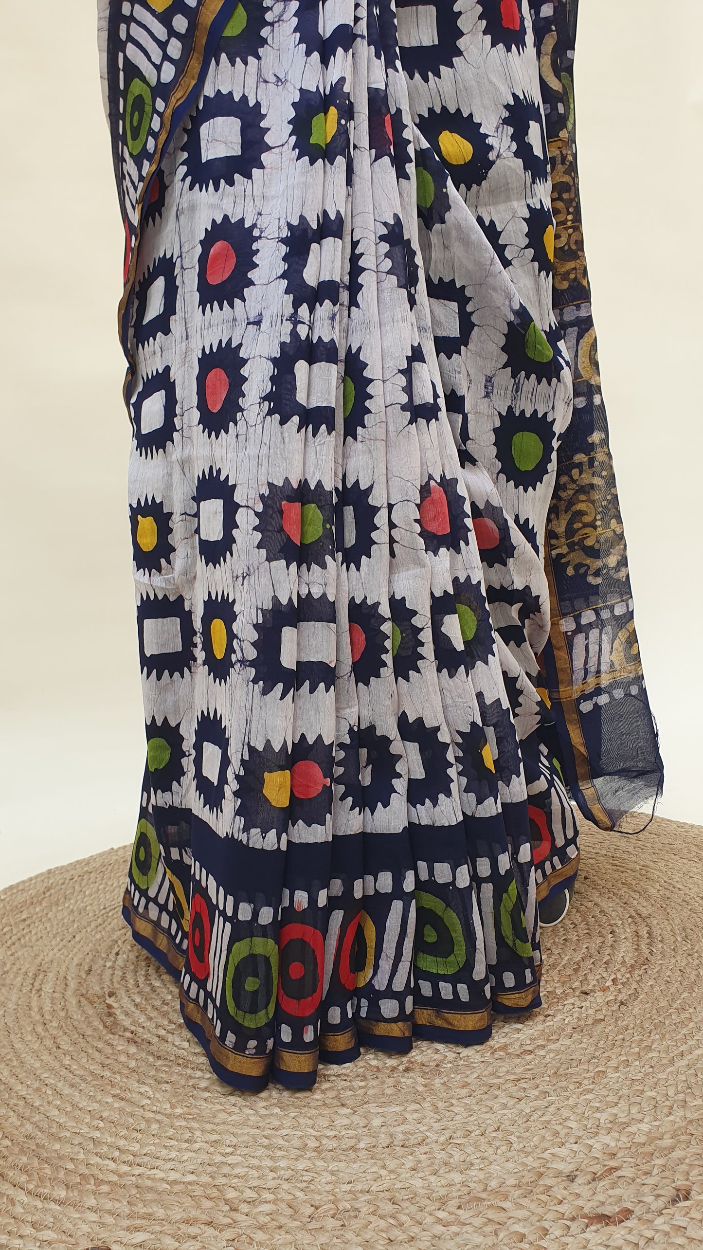 Chitrangan Dabu Chanderi Saree SCCH-0021