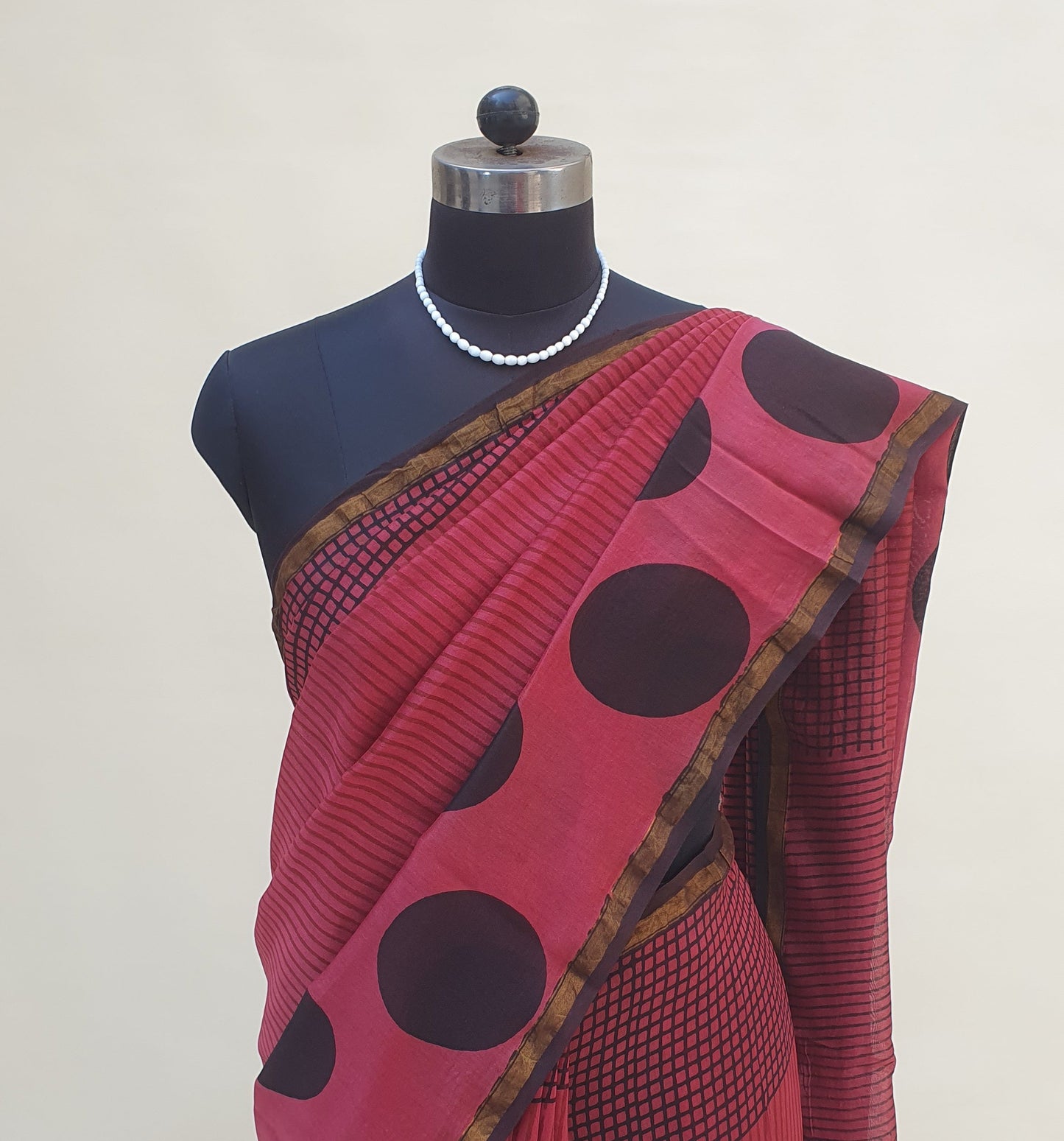 Raktima Dots Chanderi Saree