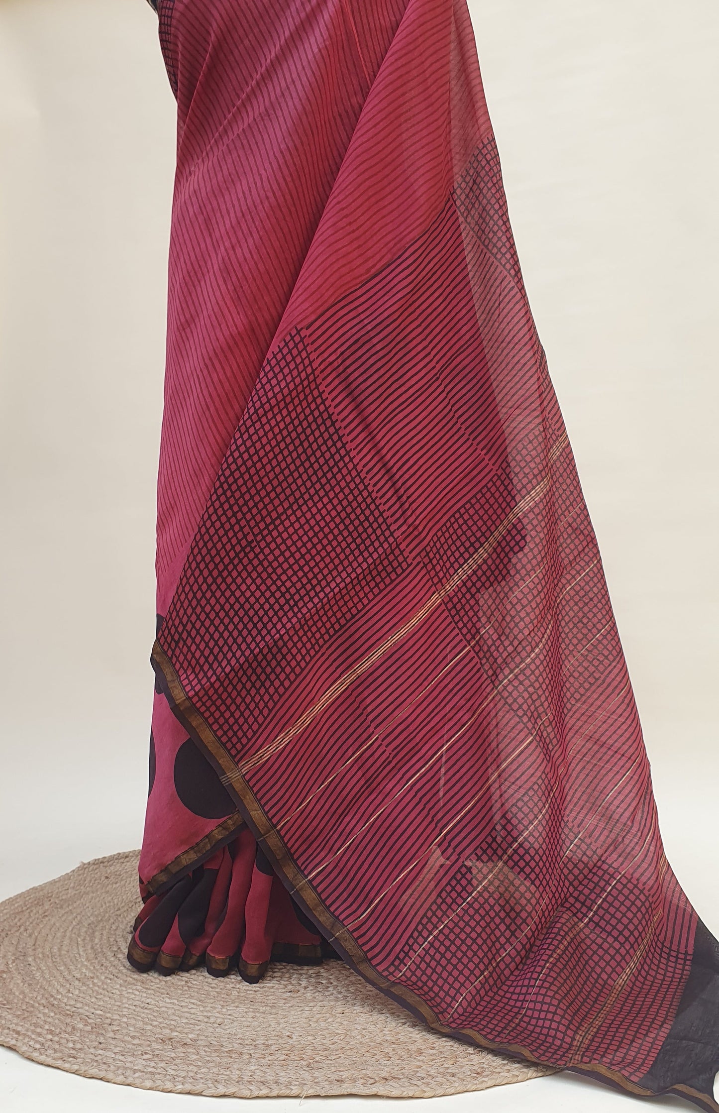 Raktima Dots Chanderi Saree