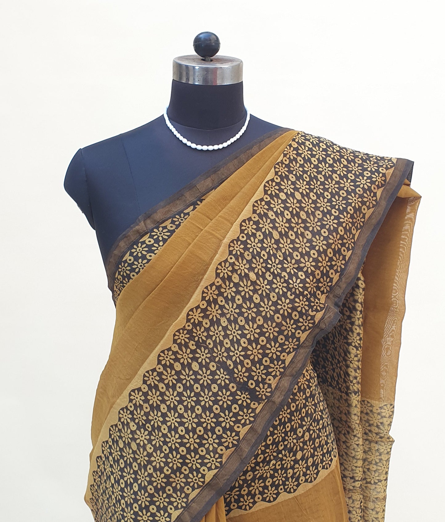 Kamalika Mustard Chanderi Saree SCCH-0029