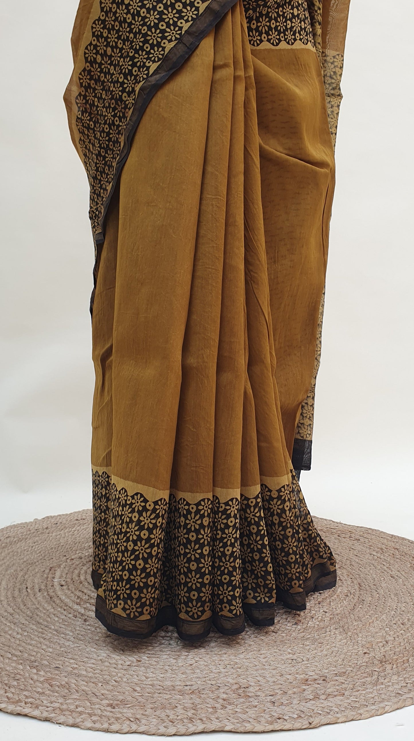 Kamalika Mustard Chanderi Saree SCCH-0029