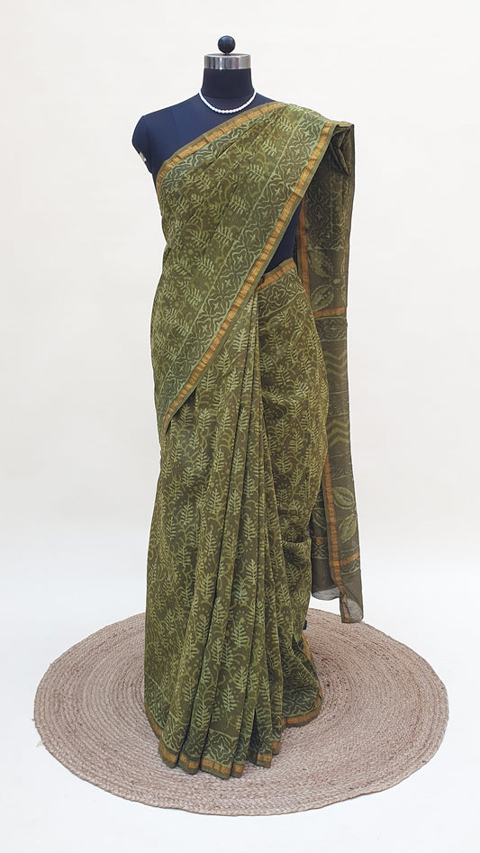 Harini Olive Dabu Chanderi SCCH-0028