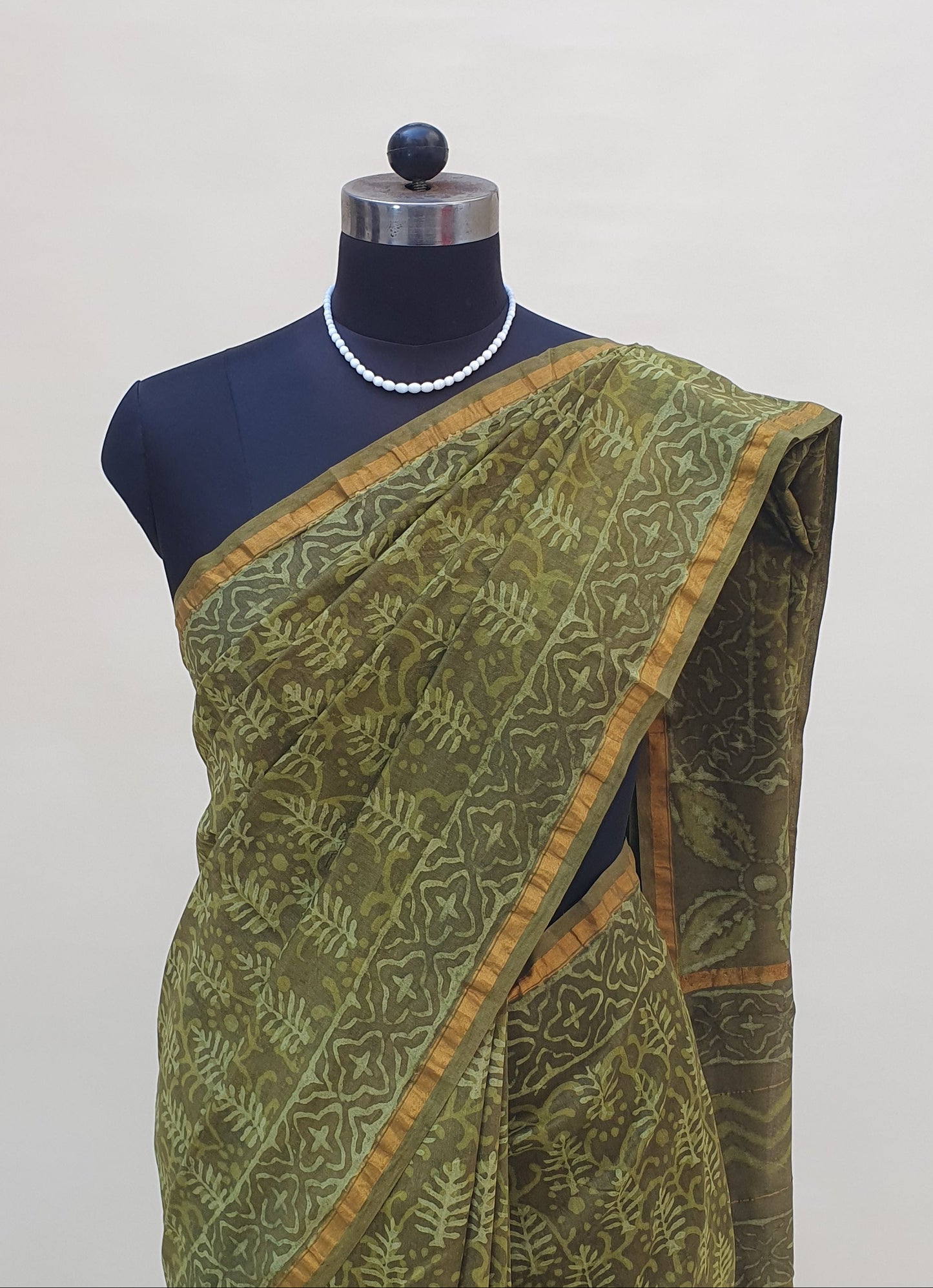 Harini Olive Dabu Chanderi SCCH-0028