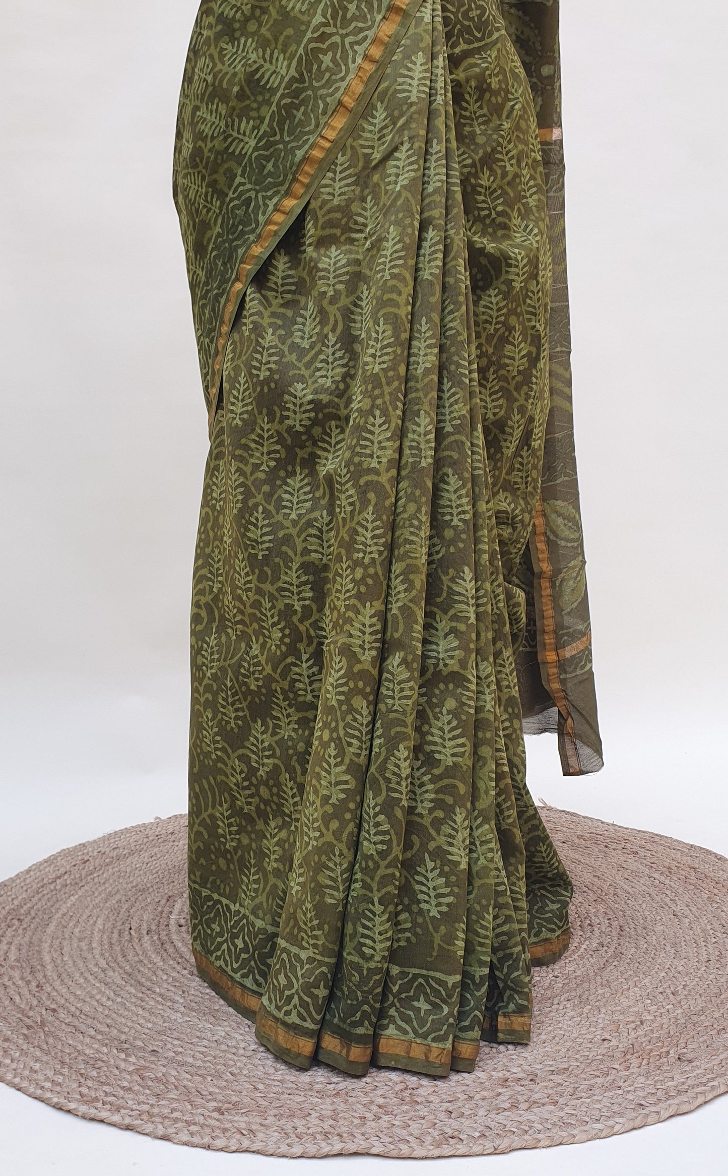 Harini Olive Dabu Chanderi SCCH-0028