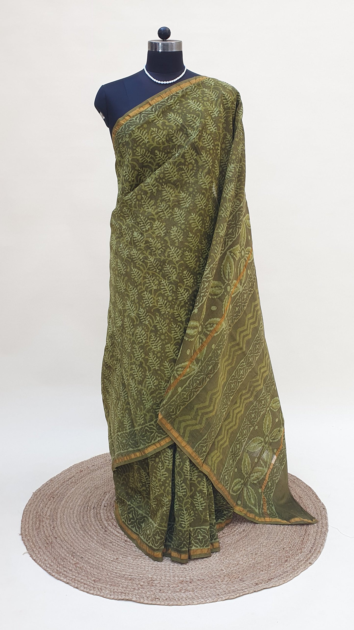 Harini Olive Dabu Chanderi SCCH-0028