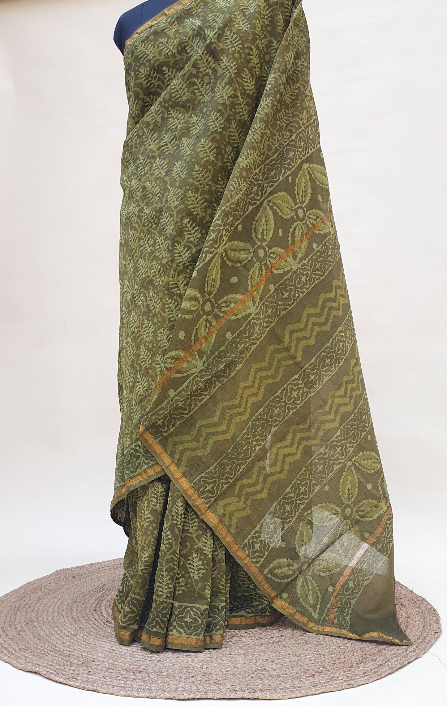 Harini Olive Dabu Chanderi SCCH-0028