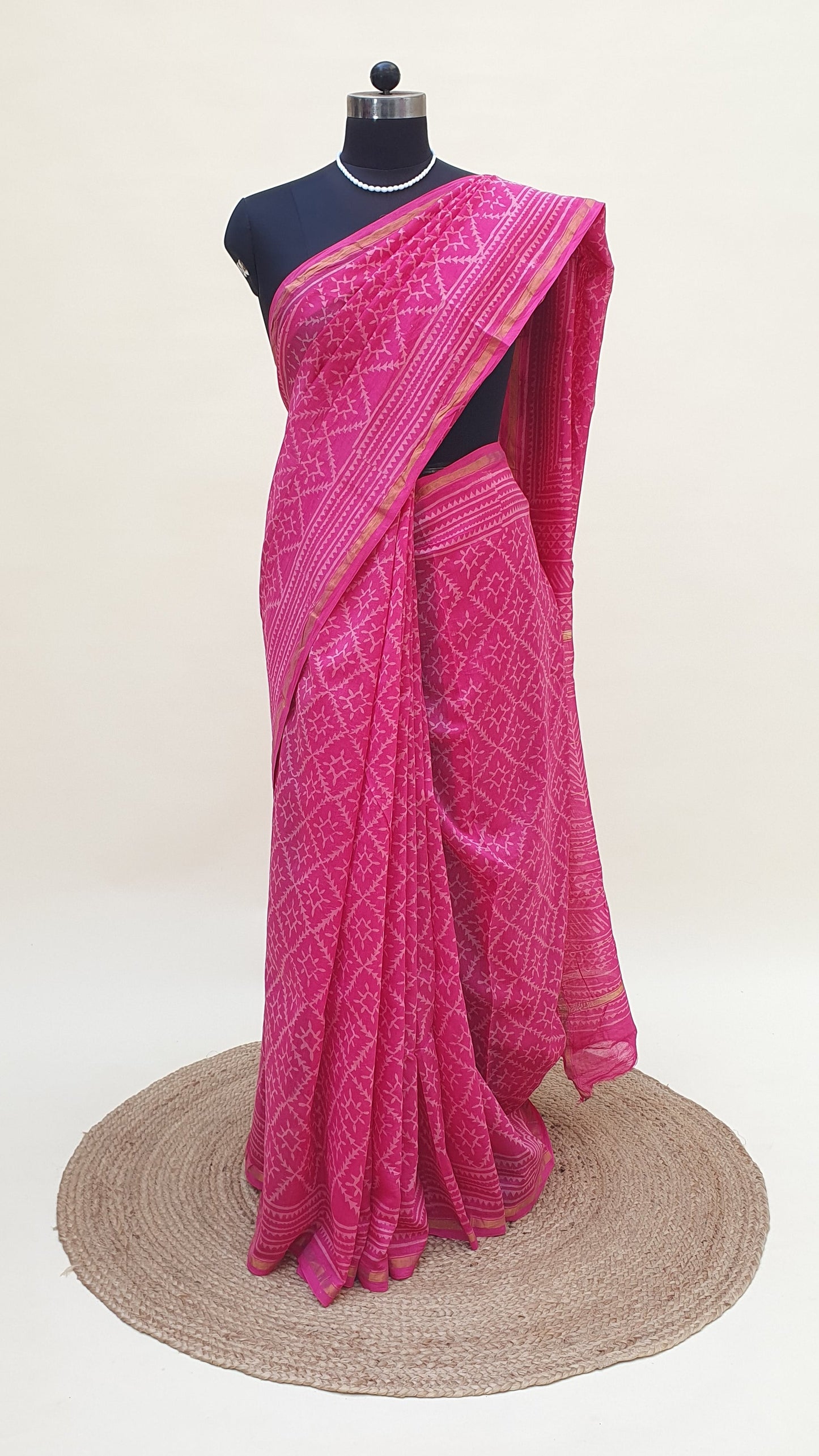 Padmini Pink Chanderi Saree SCCH-0025