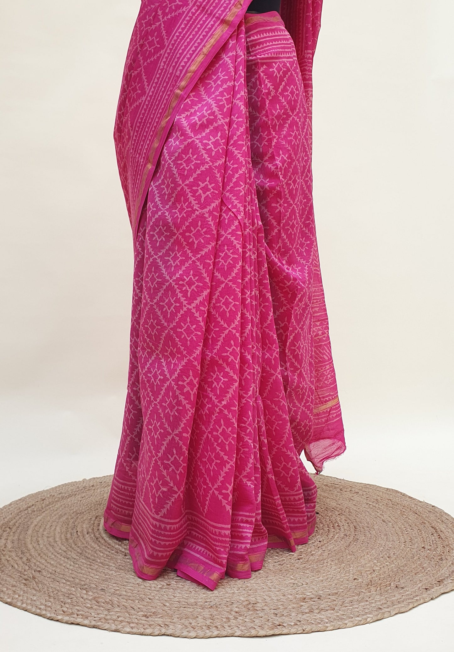 Padmini Pink Chanderi Saree SCCH-0025
