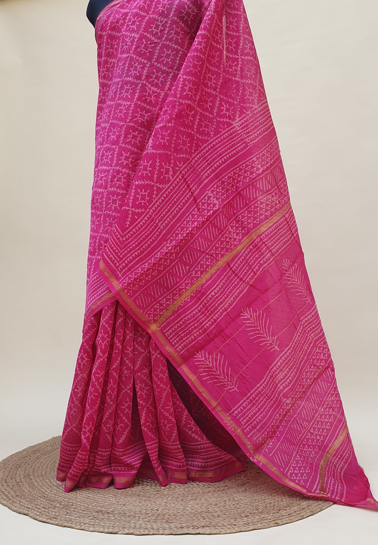 Padmini Pink Chanderi Saree SCCH-0025