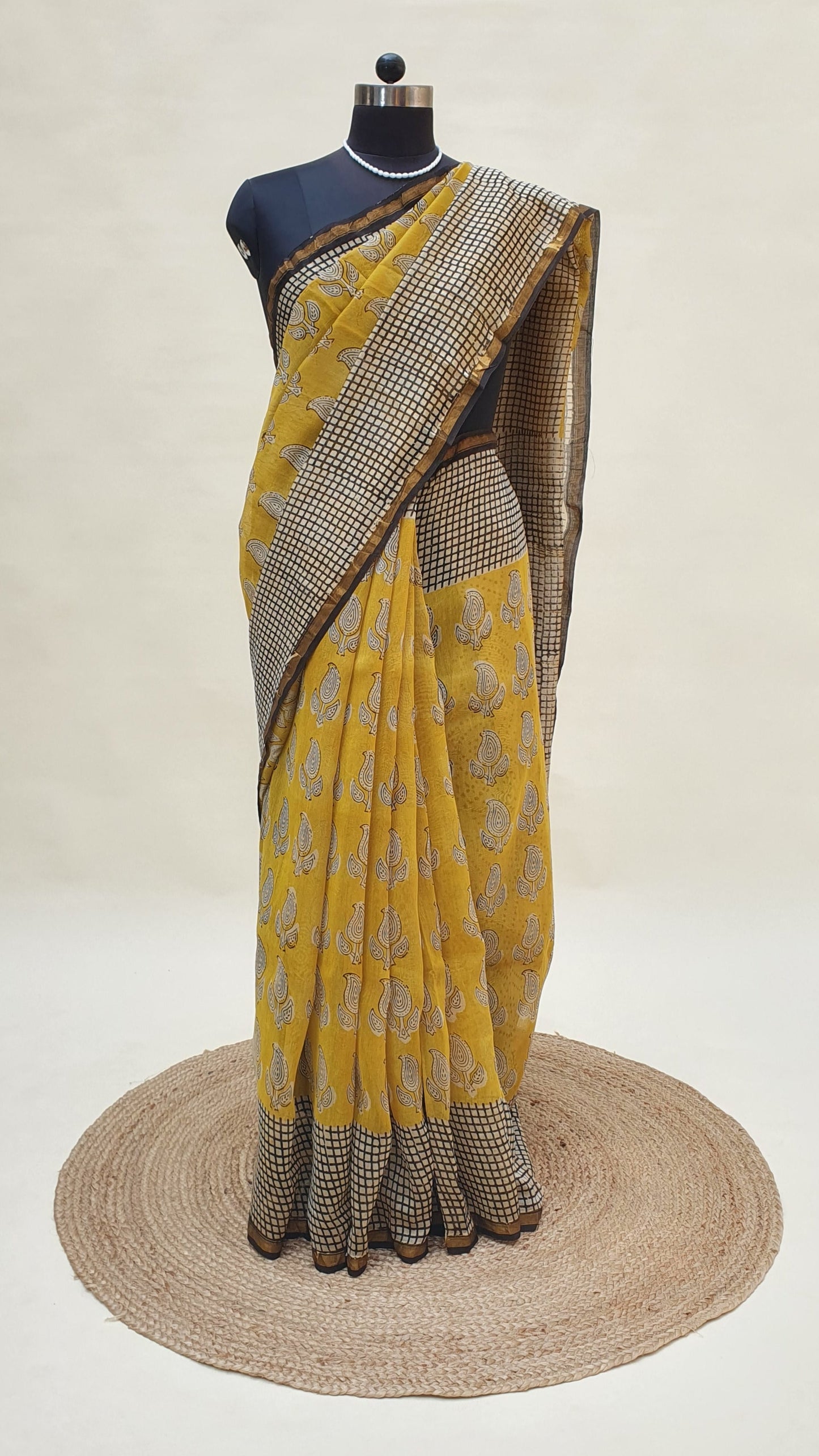 Tarini Mustard Chanderi Saree SCCH-0034