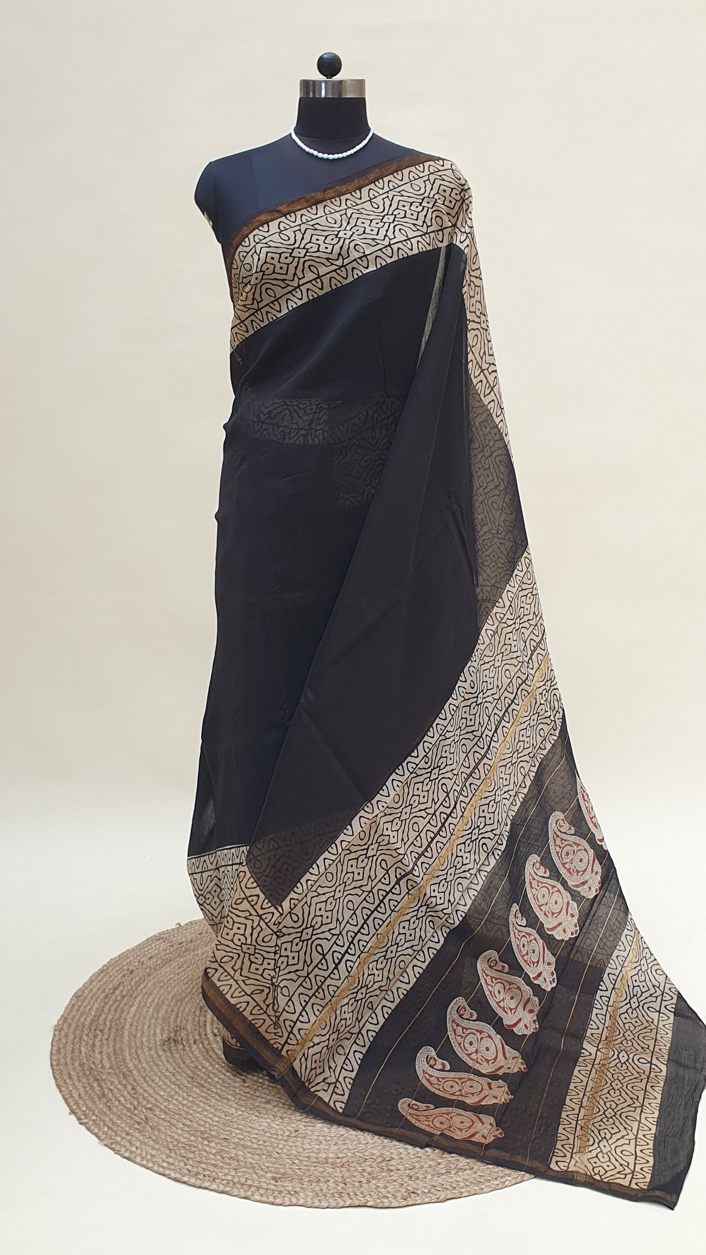 Shrijana Noir Chanderi Saree SCCH-0032