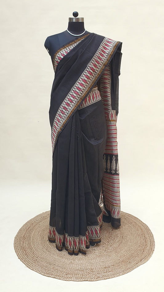 Taara Noir Chanderi Saree SCCH-0030