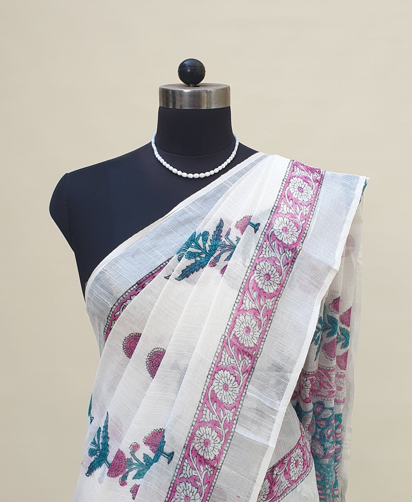 Urvi HBP Linen Saree | LNHB-0010