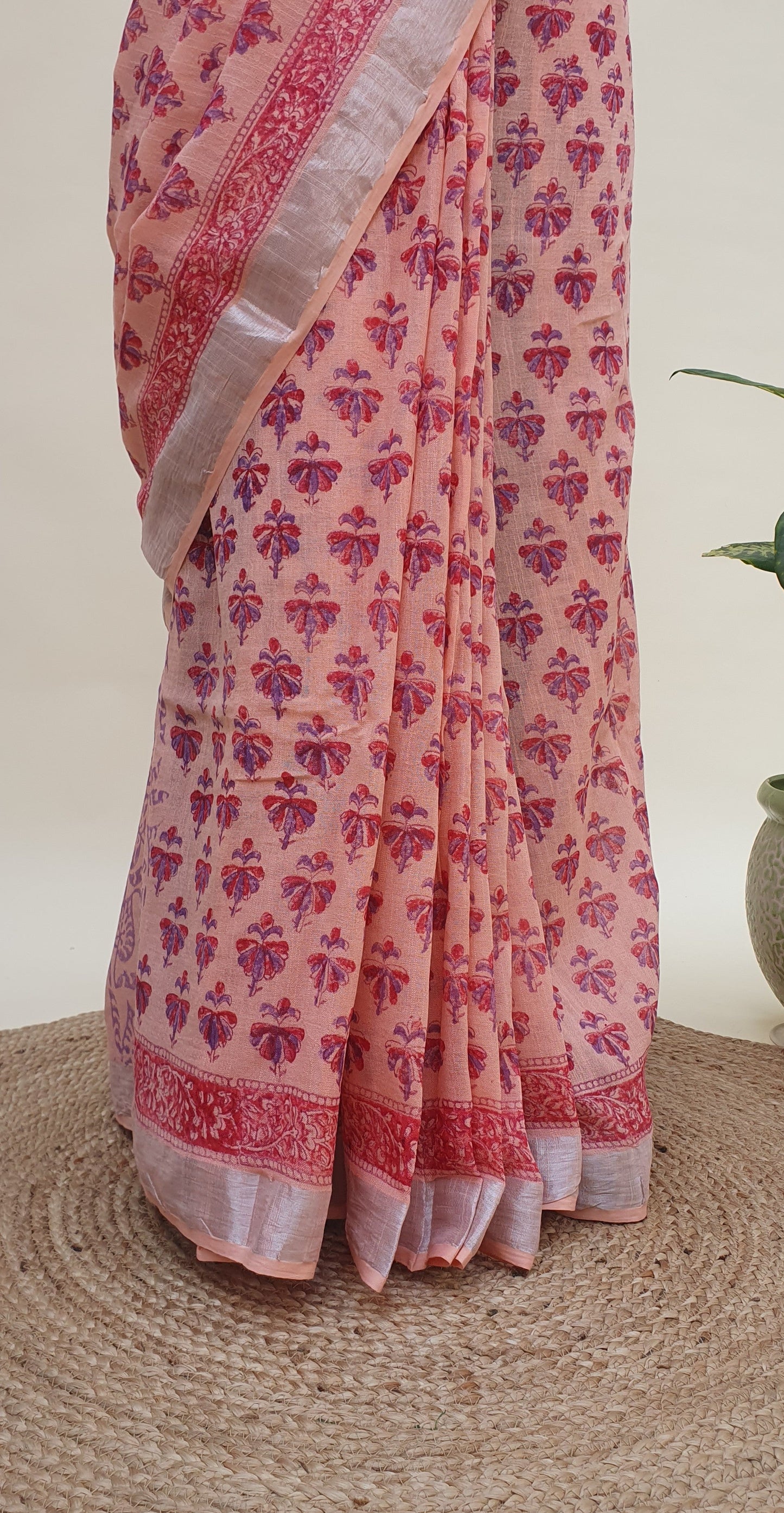 Aboli HBP Linen Saree | LNHB-0011