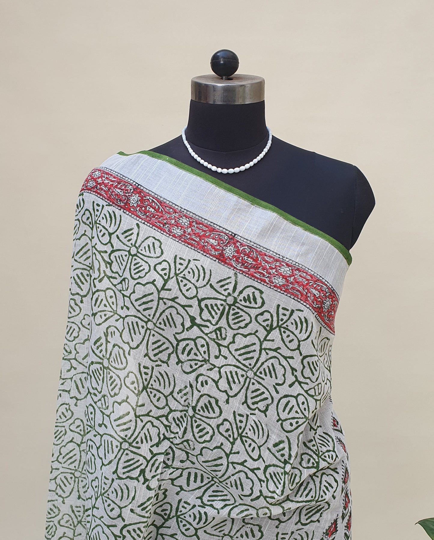 Bahar Gulshan HBP Linen Saree | LNHB-0015